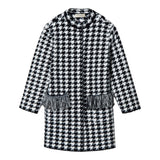 Twinset Cappotto Stampa Fantasia Bianco/Nero per Bambina 242GJ3090 BIANCO/NERO TWINSET 
