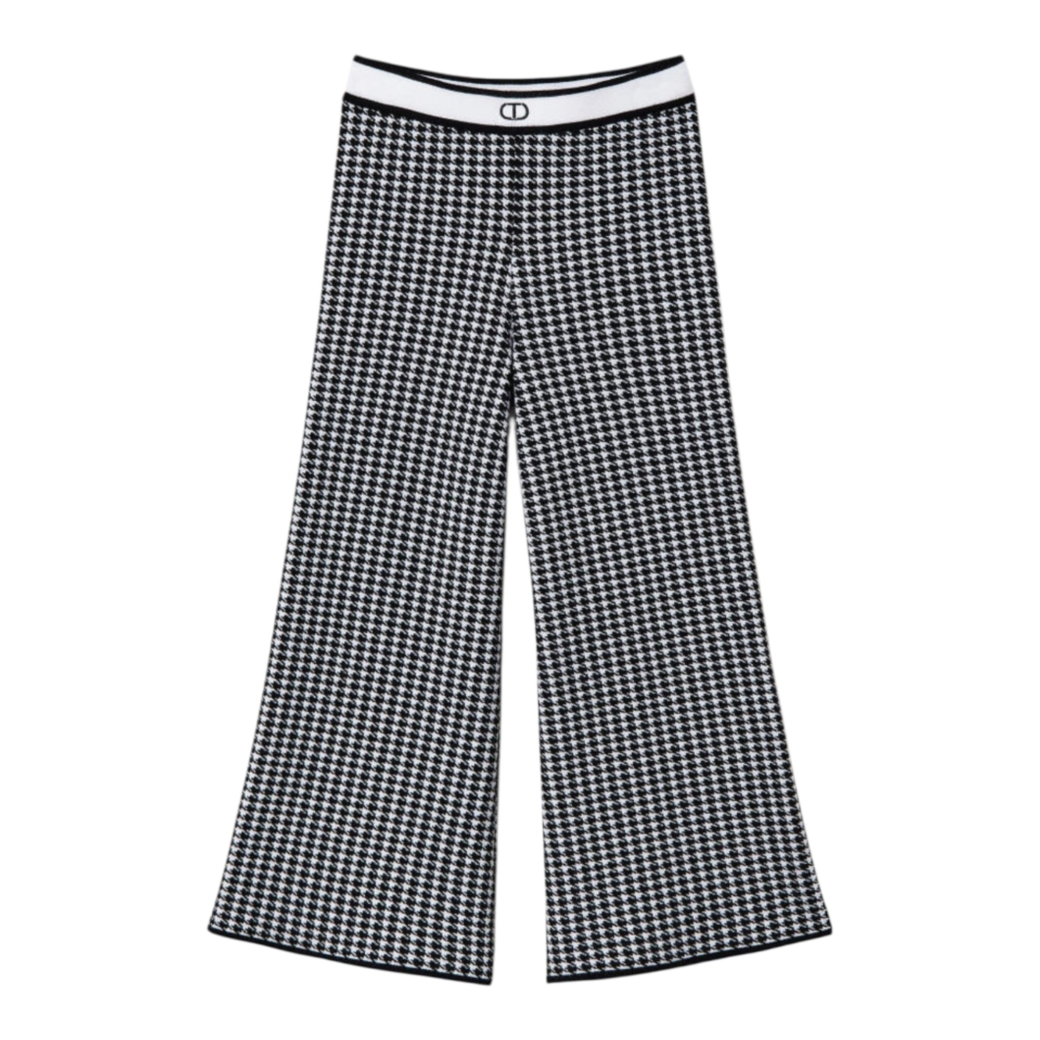 Twinset Pantalone Bicolore con Fantasia Bianco/Nero per Bambina 242GJ3102 BIANCO/NERO TWINSET 