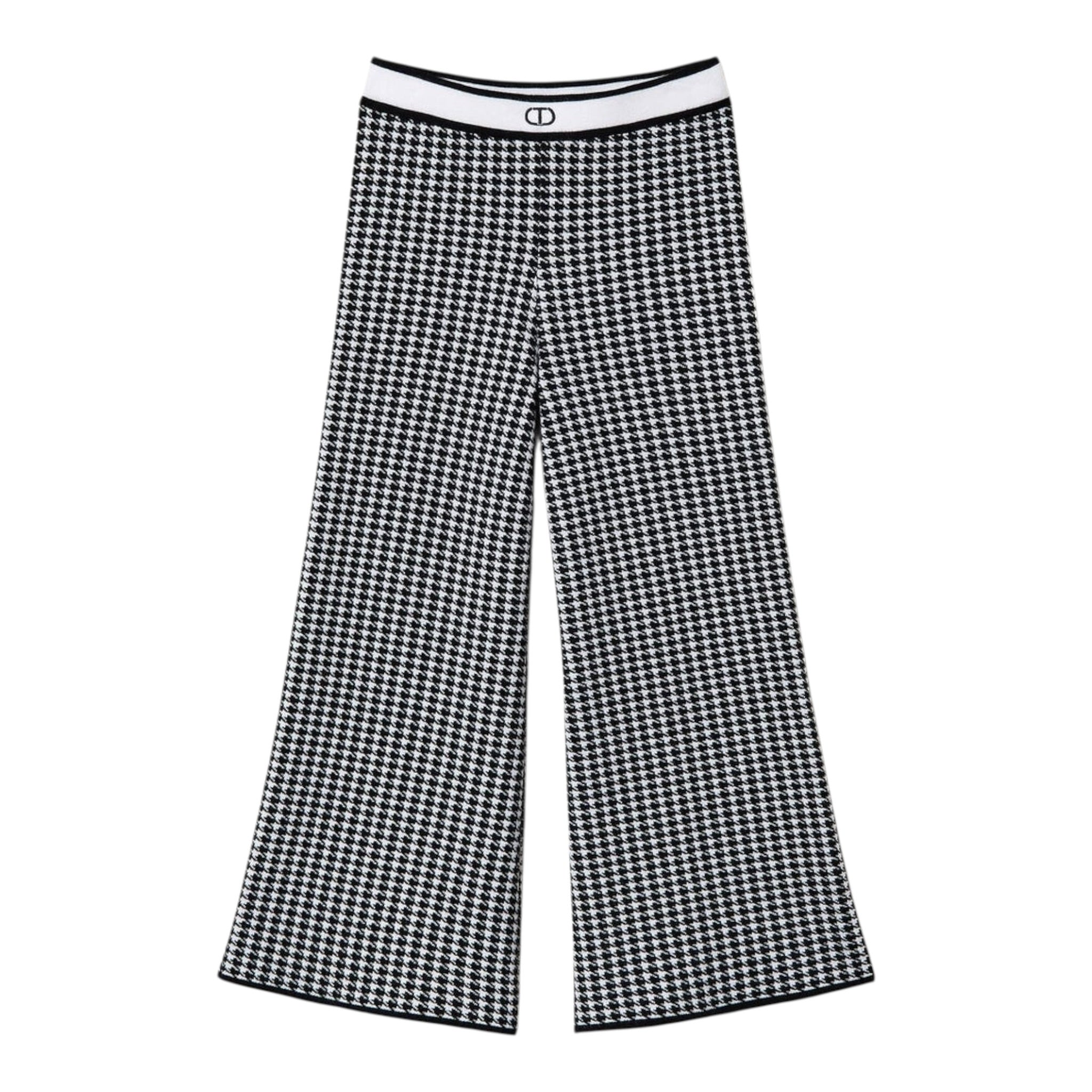 Twinset Pantalone Bicolore con Fantasia Bianco/Nero per Bambina 242GJ3102 BIANCO/NERO TWINSET 