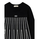 Twinset Abito Manica Lunga tinta unita Nero per Bambina 242GJ3110 NERO TWINSET 