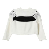 Twinset Maglia tinta unita con Logo E Frange Panna per Neonata 242GJ3163 PANNA TWINSET 