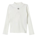 Twinset Maglia Mezzo Collo tinta unita Bianco per Bambina 242GJ3190 BIANCO TWINSET 
