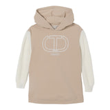 Twinset Abito Manica Lunga tinta unita con Cappuccio Beige per Neonata 252GB209A BEIGE TWINSET 