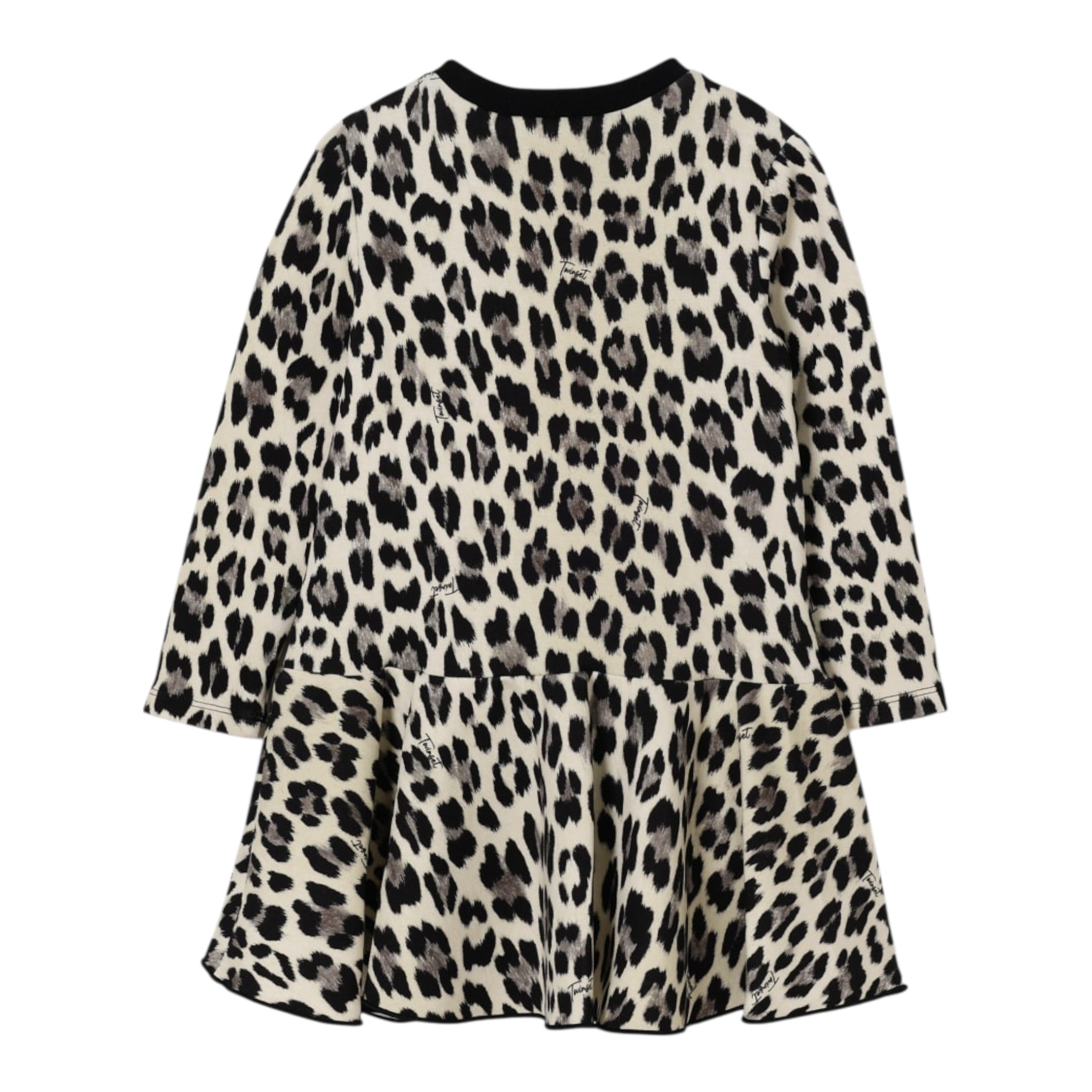Twinset Abito Fantasia Maculata Girocollo Beige per Neonata 252GB2113 BEIGE TWINSET 