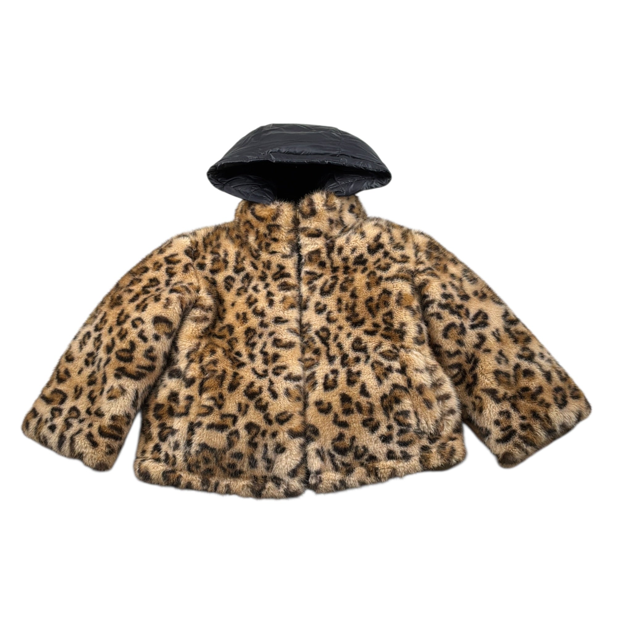 Twinset Giubbino Reversibile Pelliccia Nero/Beige per Bambina 252GB2170 NERO/BEIGE TWINSET 