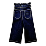 Twinset Jeans tinta unita con Elastico In Vita Blu per Bambina 252GB2230 BLU TWINSET 
