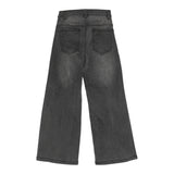 Twinset Jeans tinta unita con Bottoni Modello A Palazzo Grigio per Neonata 252GB2250XJ GRIGIO TWINSET 