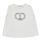 Twinset Shirt tinta unita con Stampa Bianco per Bambina 252GB2260 BIANCO TWINSET 