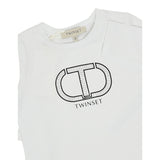 Twinset Shirt tinta unita con Stampa Bianco per Bambina 252GB2260 BIANCO TWINSET 