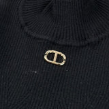 Twinset Maglia tinta unita Mezzo Collo Nero per Bambina 252GB3012 NERO TWINSET 