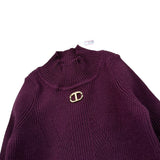 Twinset Maglia tinta unita Mezzo Collo Vinaccia per Neonata 252GB3012N VINACCIA TWINSET 