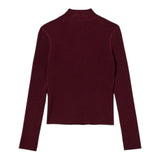 Twinset Maglia tinta unita Mezzo Collo Vinaccia per Bambina 252GB3012X VINACCIA TWINSET 