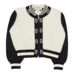 Twinset Cardigan Bicolore Logato Bianco/Nero per Bambina 252GB3020 BIANCO/NERO TWINSET 