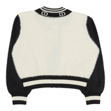 Twinset Cardigan Bicolore Logato Bianco/Nero per Bambina 252GB3020 BIANCO/NERO TWINSET 