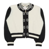 Twinset Cardigan Bicolore Logato Bianco/Nero per Bambina 252GB3020X BIANCO/NERO TWINSET 