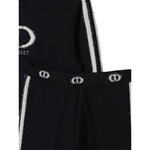 Twinset Completo 2 Pezzi Maglia-Pantalone tinta unita Nero per Bambina 252GB302A NERO TWINSET 
