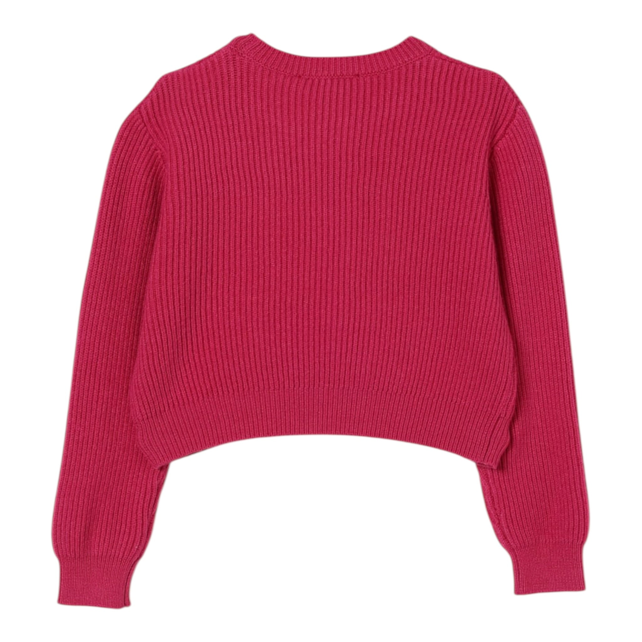 Twinset Maglia tinta unita con Stampa Fuxia per Bambina 252GB3040 FUXIA TWINSET 
