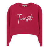 Twinset Maglia tinta unita con Stampa Fuxia per Neonata 252GB3040N FUXIA TWINSET 