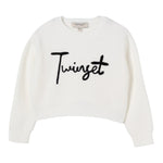 Twinset Maglia tinta unita con Stampa Bianco per Bambina 252GB3040X BIANCO TWINSET 
