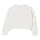 Twinset Maglia tinta unita con Stampa Bianco per Bambina 252GB3040X BIANCO TWINSET 