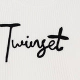 Twinset Maglia tinta unita con Stampa Bianco per Bambina 252GB3040X BIANCO TWINSET 