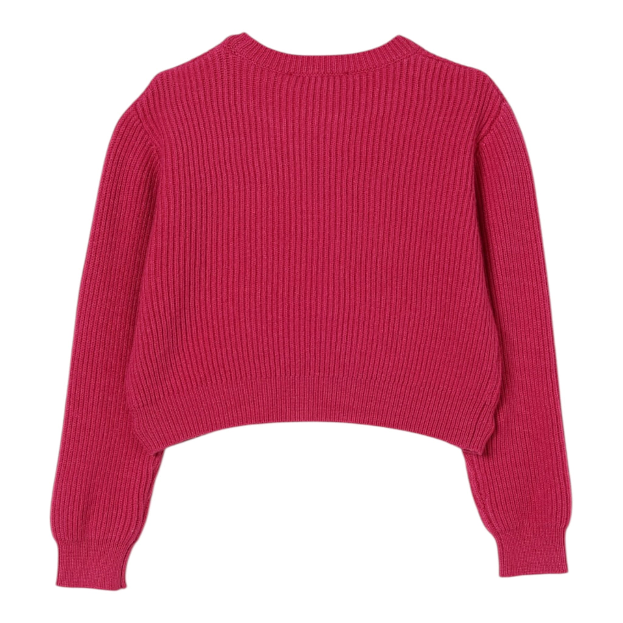 Twinset Maglia tinta unita con Stampa Fuxia per Bambina 252GB3040X FUXIA TWINSET 