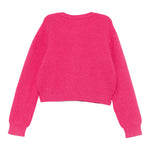 Twinset Maglia tinta unita con Stampa Fuxia per Bambina 252GB3040XXX FUXIA TWINSET 