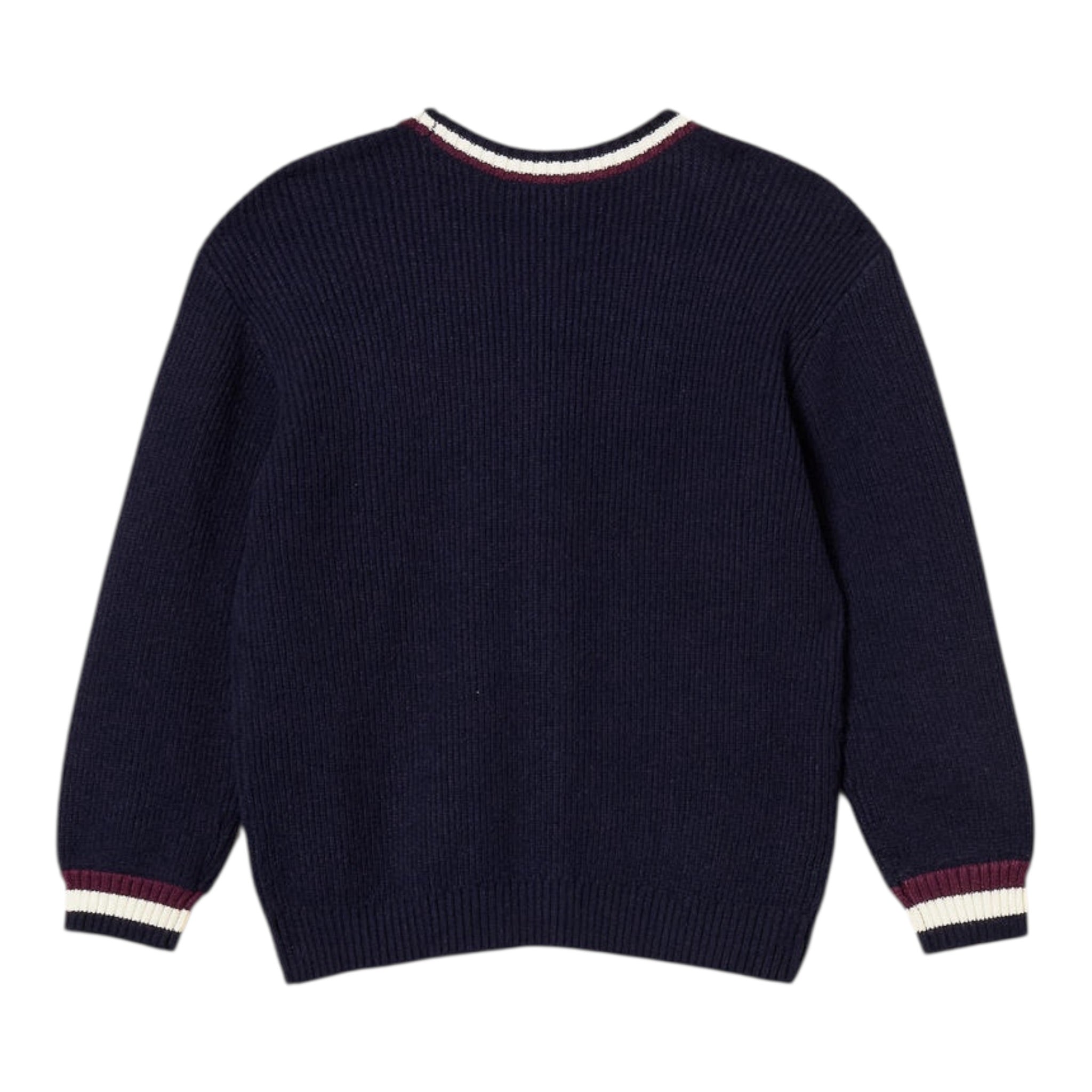 Twinset Cardigan tinta unita con Profili In Contrasto Blu per Bambina 252GB3060 BLU TWINSET 