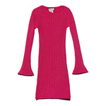 Twinset Abito Manica Lunga tinta unita Fuxia per Neonata 252GB3082N FUXIA TWINSET 