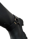 Twinset Stivale tinta unita con Applicazioni Nero per Bambina 252GCJ022 NERO TWINSET 