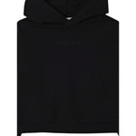 Twinset Felpa tinta unita con Cappuccio Nero per Bambina 252GJ2010 NERO TWINSET 