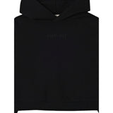 Twinset Felpa tinta unita con Cappuccio Nero per Bambina 252GJ2010 NERO TWINSET 