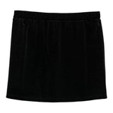 Twinset Gonna tinta unita In Velluto Nero per Bambina 252GJ2032 NERO TWINSET 