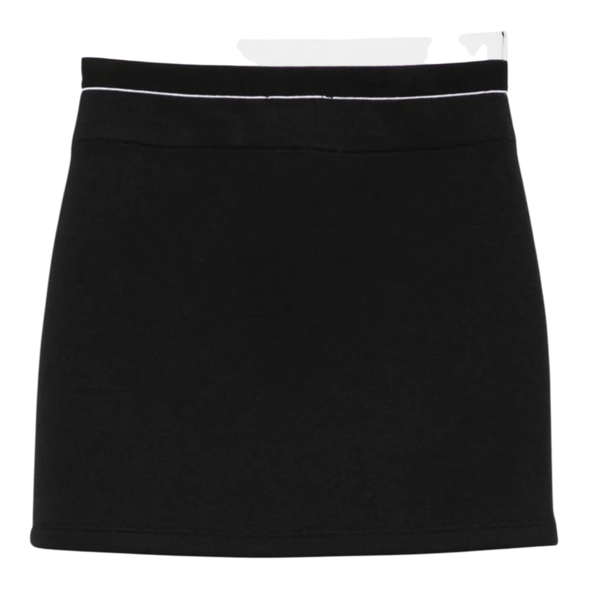 Twinset Gonna tinta unita con Logo Nero per Bambina 252GJ2057 NERO TWINSET 