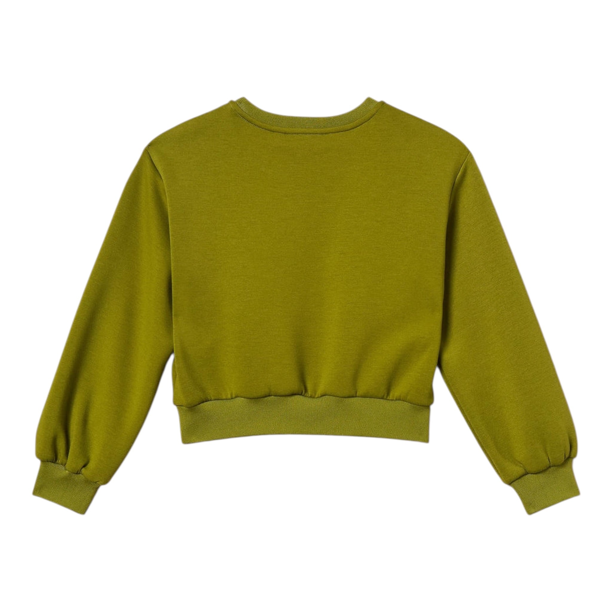Twinset Maglia tinta unita con Borchie Verde per Bambina 252GJ205MXX VERDE TWINSET 