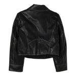 Twinset Giubbino Ecopelle Modello Chiodo tinta unita Nero per Bambina 252GJ2080 NERO TWINSET 