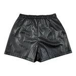 Twinset Short In Ecopelle tinta unita Nero per Bambina 252GJ2093X NERO TWINSET 