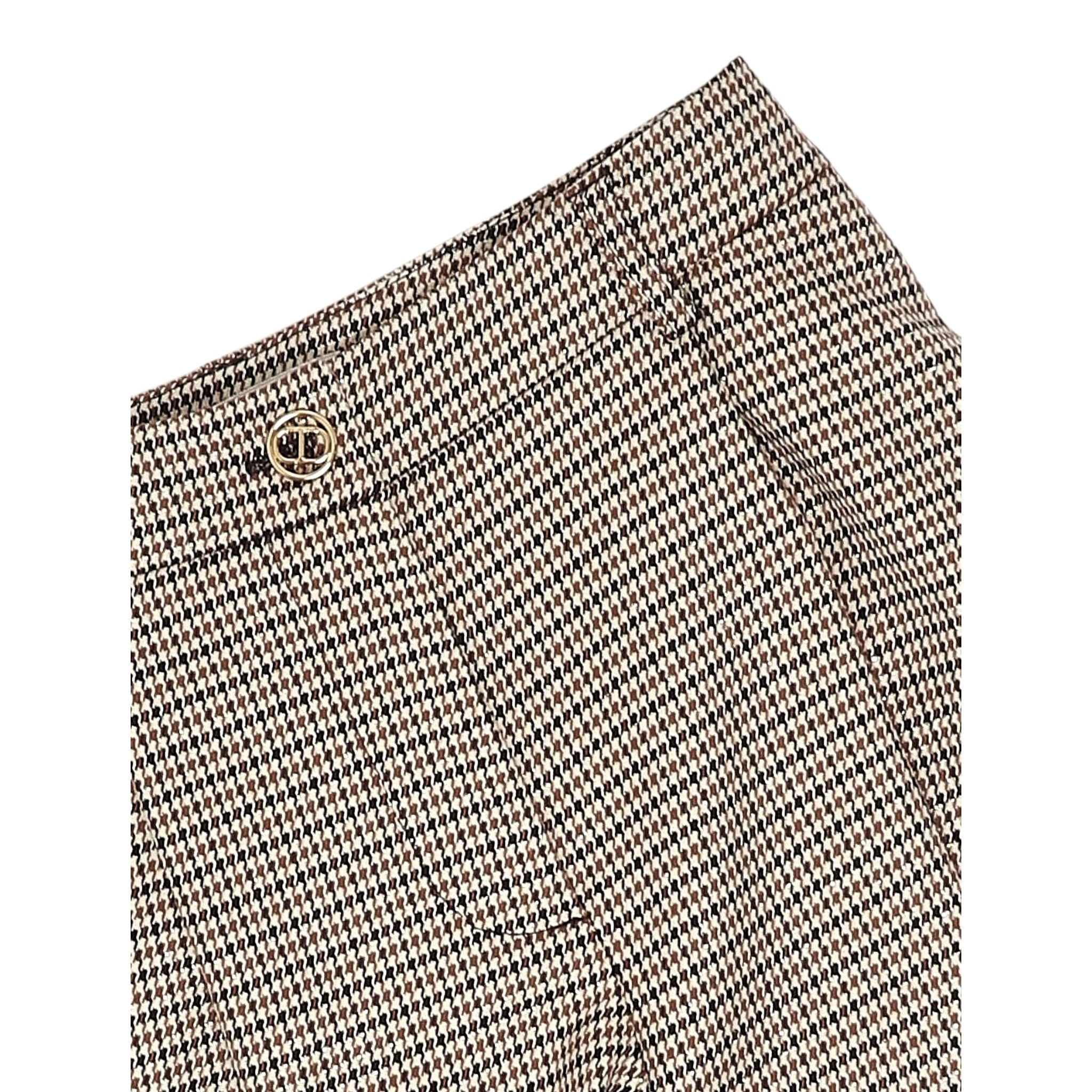 Twinset Short tinta unita con Microfantasia Panna per Bambina 252GJ2103 PANNA TWINSET 