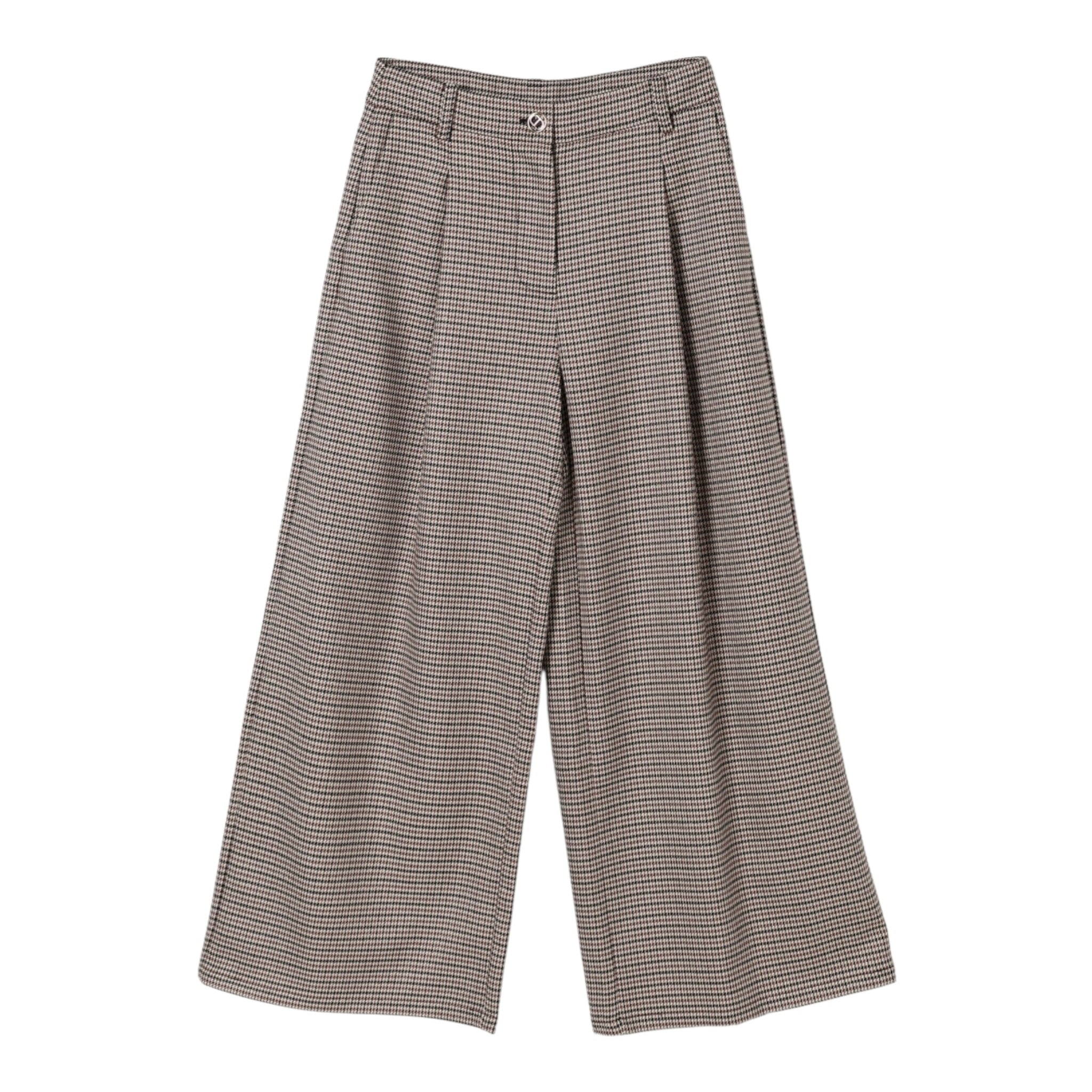 Twinset Pantalone tinta unita con Microfantasia Panna per Bambina 252GJ2104 PANNA TWINSET 