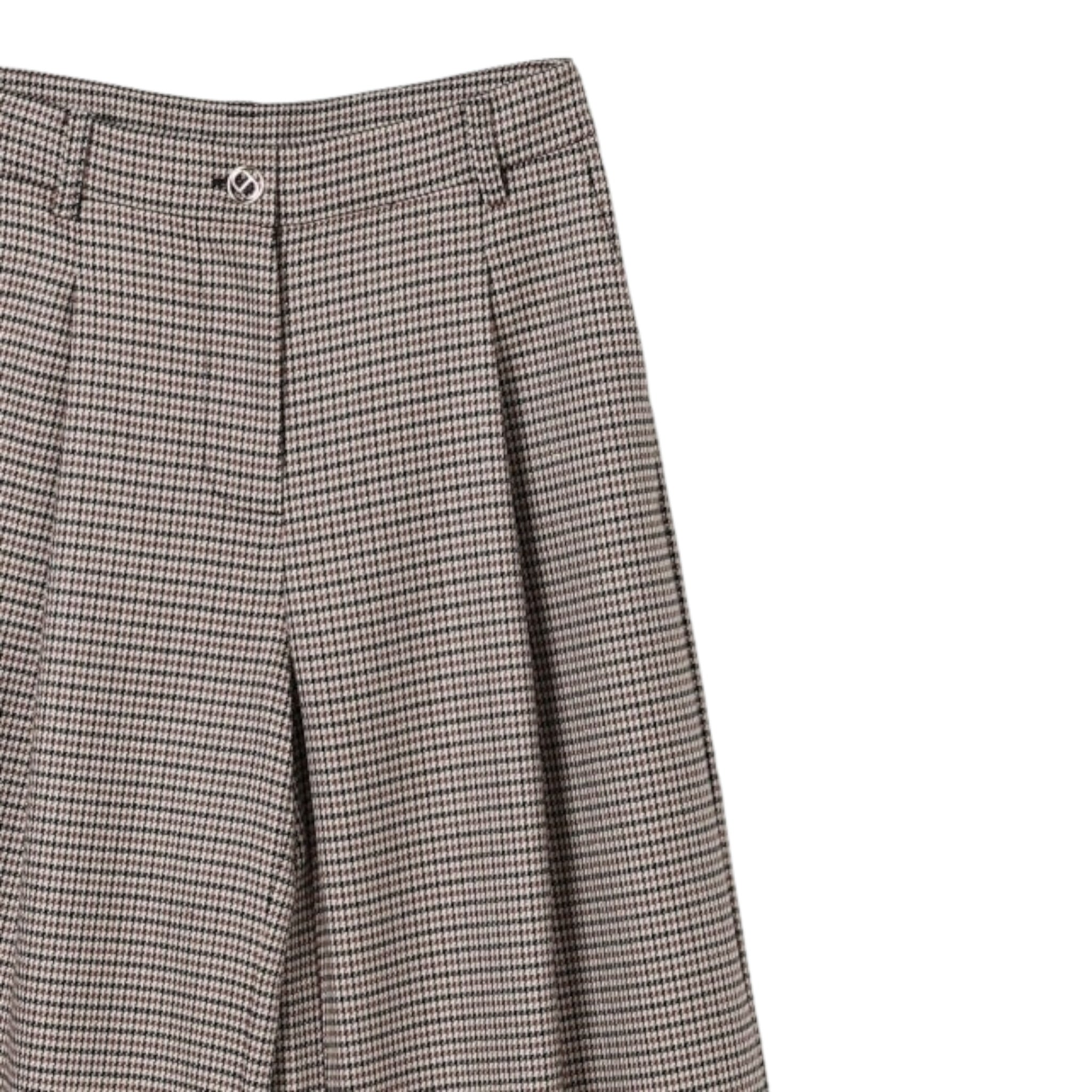 Twinset Pantalone tinta unita con Microfantasia Panna per Bambina 252GJ2104 PANNA TWINSET 