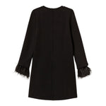 Twinset Abito tinta unita con Polsini Rimovibili Nero per Bambina 252GJ2111 NERO TWINSET 