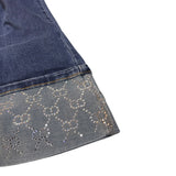 Twinset Jeans tinta unita Modello Palazzo Blu per Bambina 252GJ2190 BLU TWINSET 