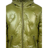 Twinset Giubbino tinta unita con Zip E Cappuccio Verde per Bambina 252GJ2200 VERDE TWINSET 
