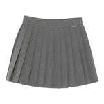 Twinset Gonna tinta unita con Logo Grigio per Bambina 252GJ2271X GRIGIO TWINSET 