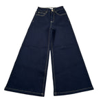 Twinset Jeans tinta unita Modello Palazzo Blu per Bambina 252GJ228 BLU TWINSET 