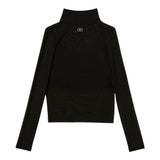 Twinset Shirt Velata tinta unita con Top Nero per Bambina 252GJ2310X NERO TWINSET 