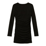 Twinset Abito Manica Lunga tinta unita Nero per Bambina 252GJ2312X NERO TWINSET 