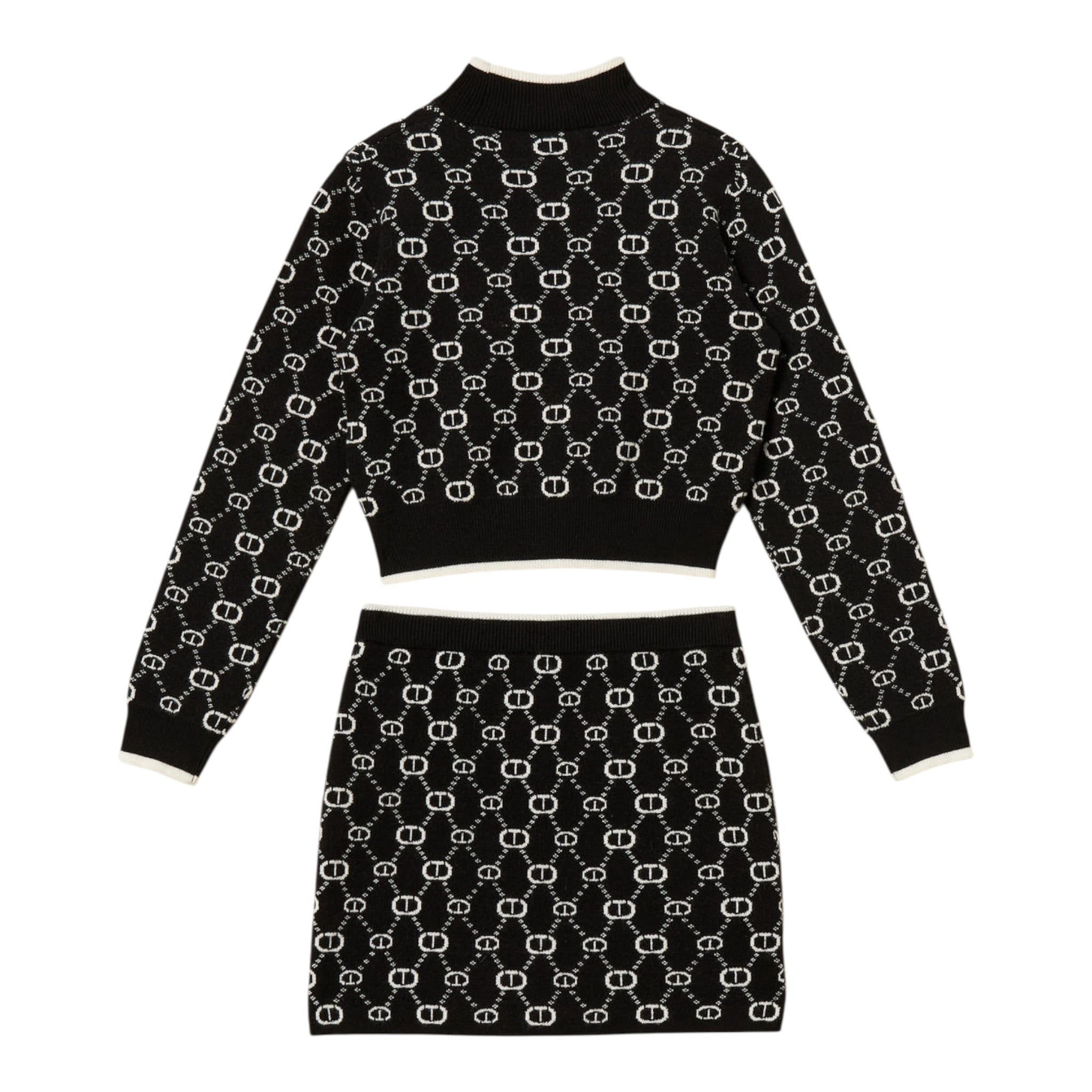 Twinset Completo 2 Pezzi Maglia-Gonna Nero per Bambina 252GJ3022 NERO TWINSET 