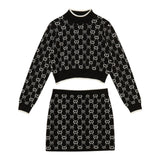 Twinset Completo 2 Pezzi Maglia-Gonna Nero per Bambina 252GJ3022XXX NERO TWINSET 