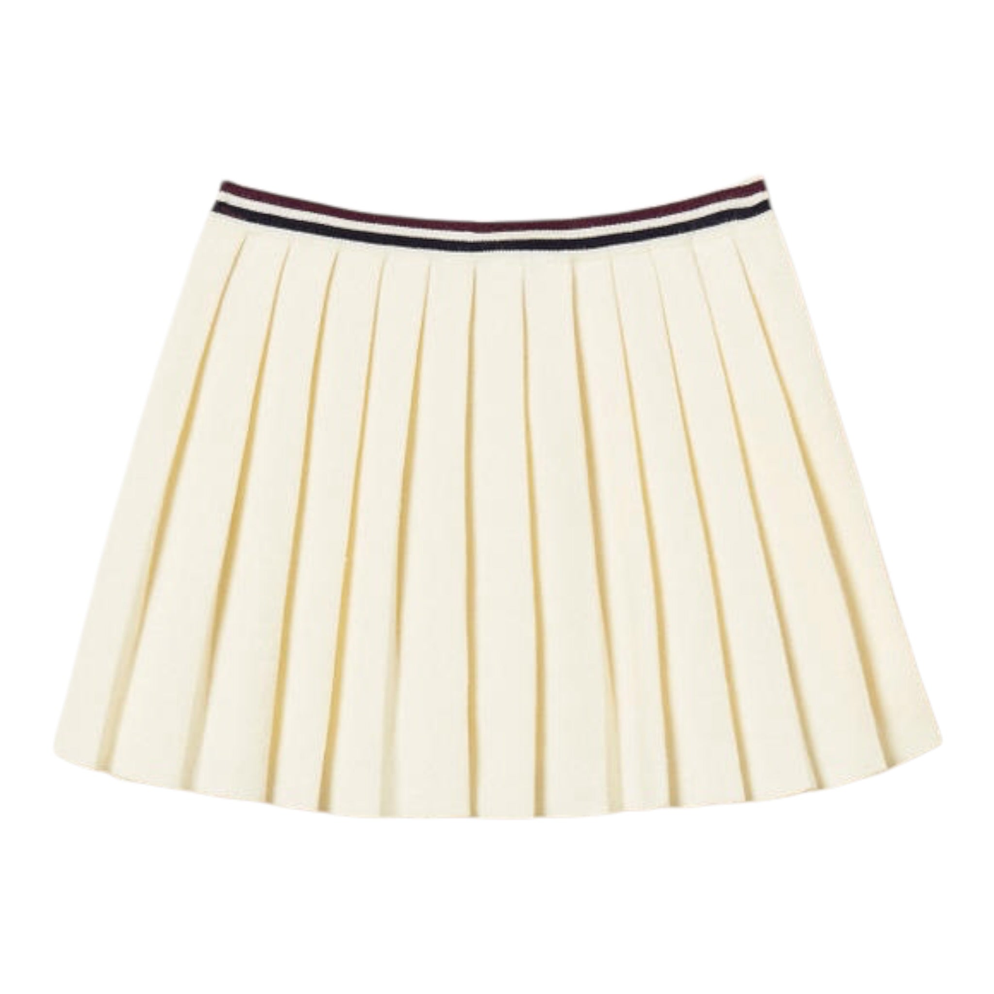 Twinset Gonna tinta unita con Logo Panna per Bambina 252GJ3034X PANNA TWINSET 